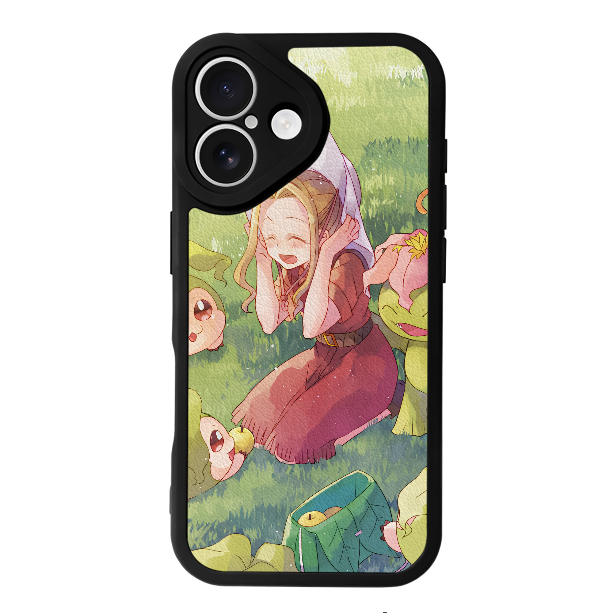 （画像用） Digimon デジタルモンスター/デジモン 【iPhone 16シリーズ対応】シリコンスマホケース（レザー調） 材質：シリコン